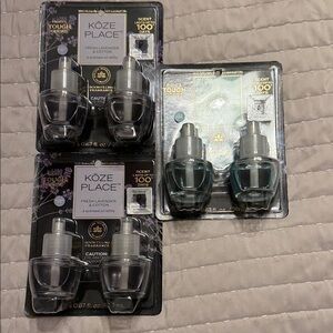 Köze Place two packs-Lavendar& cotton one pack- tranquil waters scentOil Refills